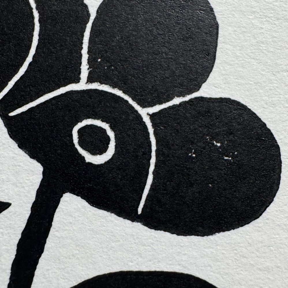 Dew - Hand Carved Floral Linocut Art - Image 6