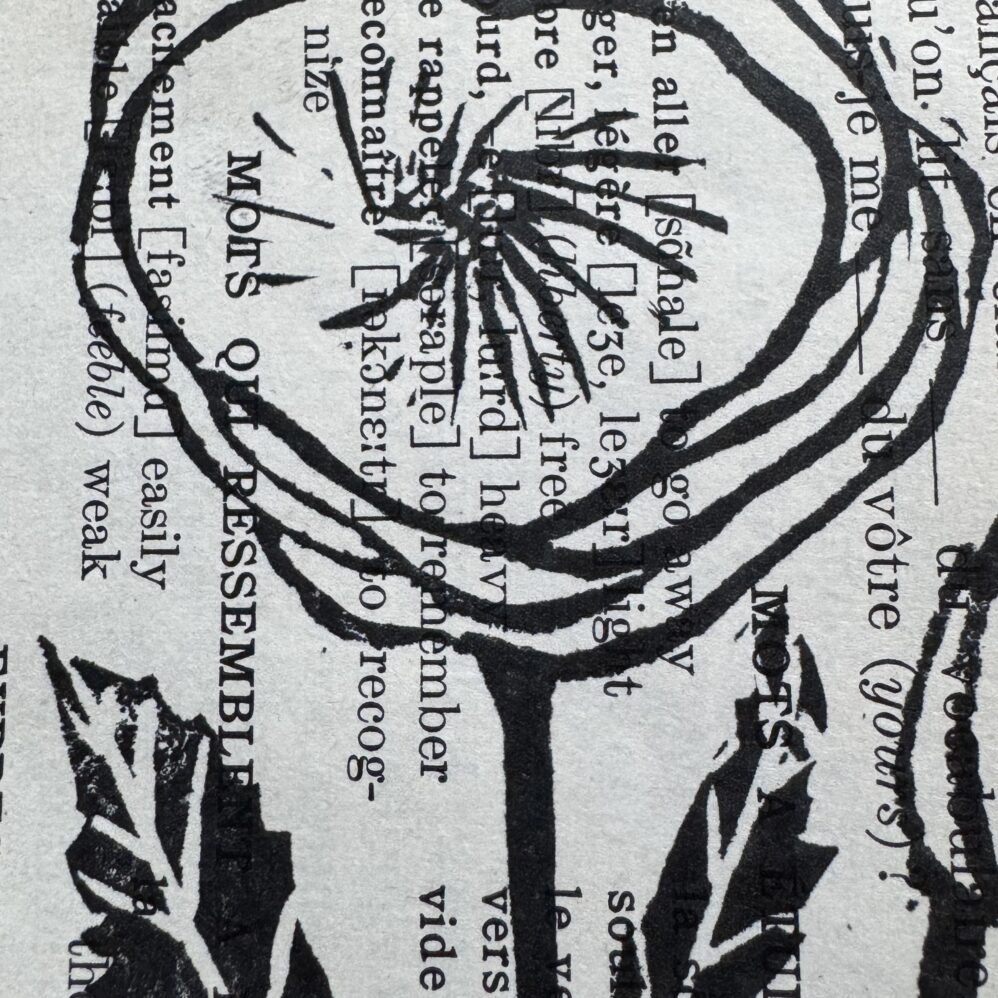 Poppy - Hand Carved Floral Linocut Art - Image 5